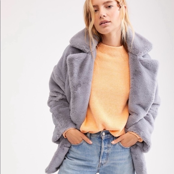 Free People Jackets & Blazers - 🆕 FREE PEOPLE KATE FAUX FUR TEDDY COAT